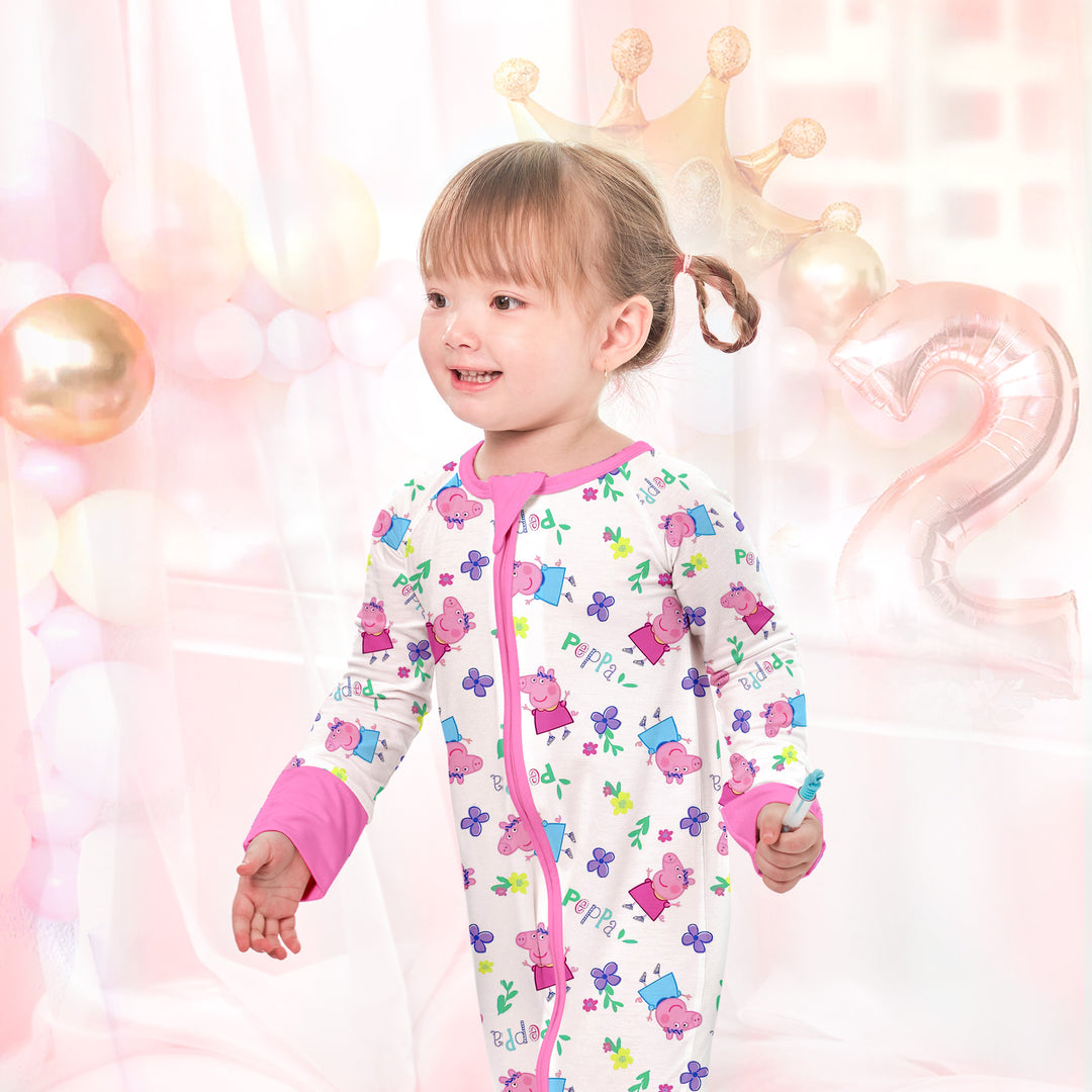 Peppa Pig Convertible Zippered Romper 1