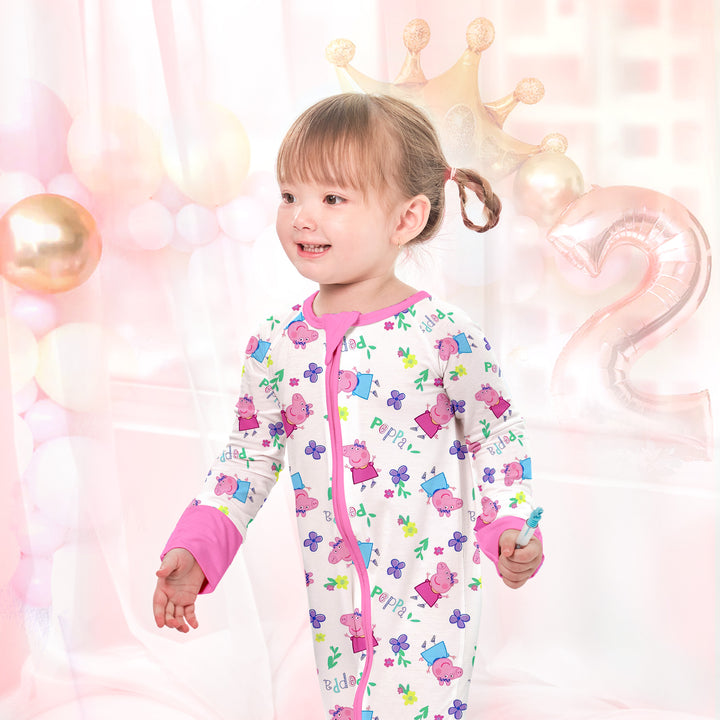 Peppa Pig Convertible Zippered Romper 1