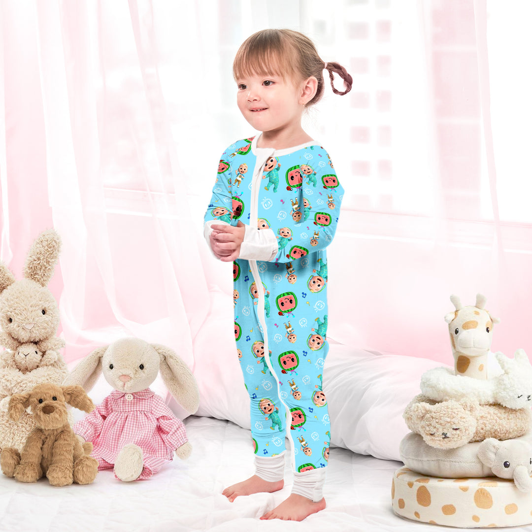 Cocomelon Cuties Convertible Zippered Romper in Blue
