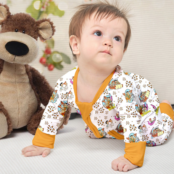 Baby Flintstone Convertible Zippered Romper 2