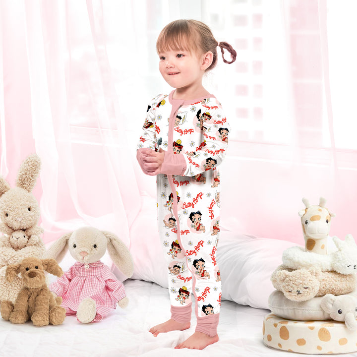 Charming Baby Betty Boop Convertible Zippered Romper