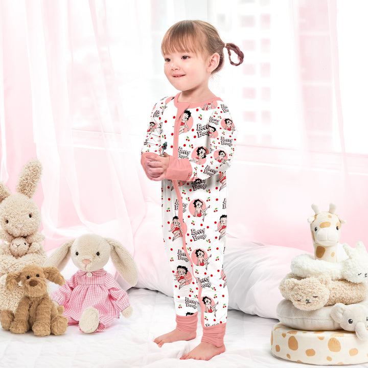 Sweet Baby Betty Boop Convertible Zippered Romper