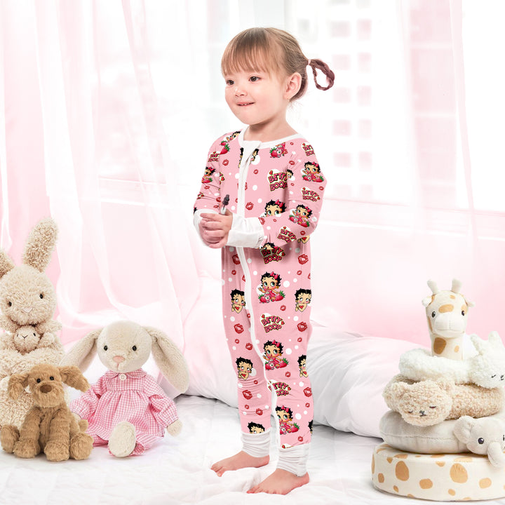 Adorable Baby Betty Boop Convertible Zippered Romper