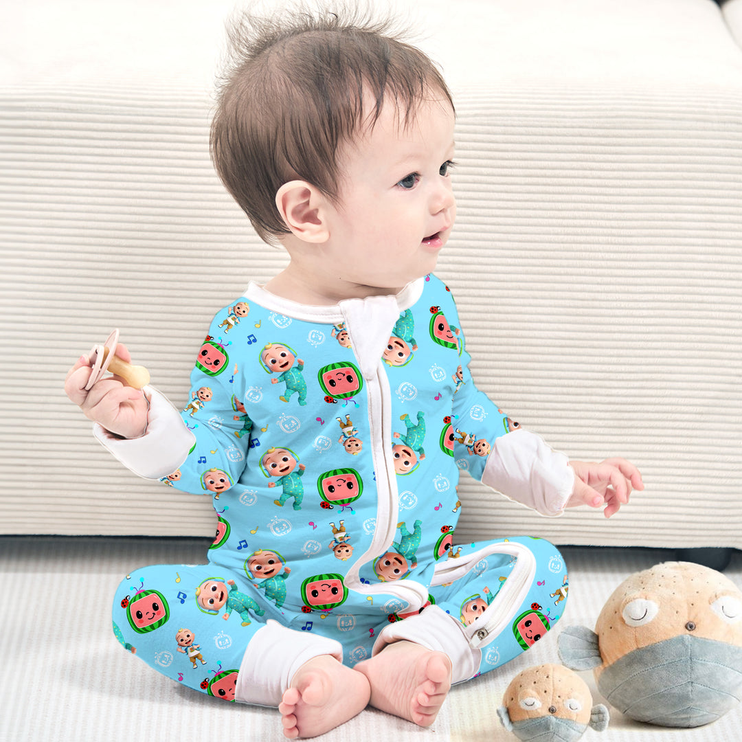 Cocomelon Cuties Convertible Zippered Romper in Blue