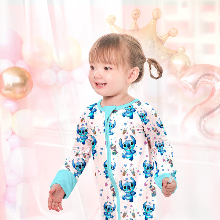 Lilo & Stitch Cute Convertible Zippered Romper