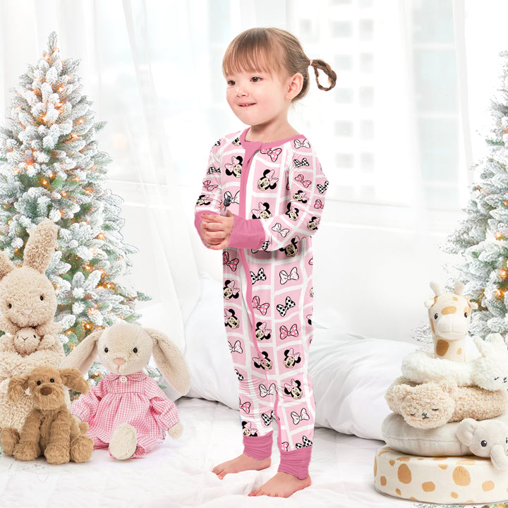 Disney Mickey Mouse Convertible Zippered Romper in Pinky
