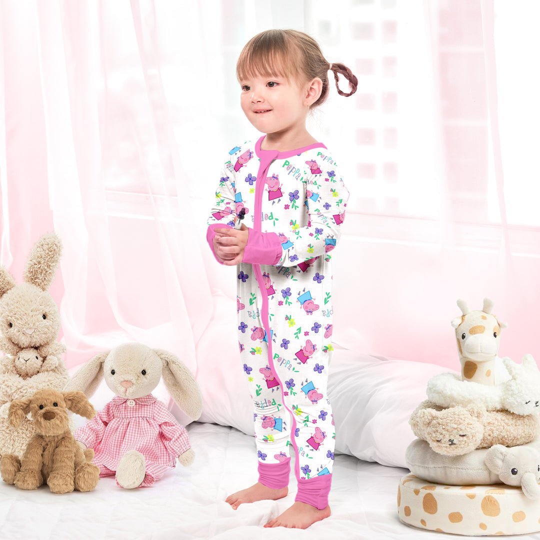 Peppa Pig Convertible Zippered Romper 1