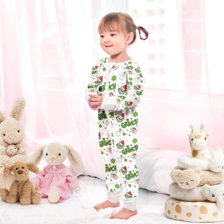 Cheerful Dr. Seuss’ The Grinch Convertible Zippered Romper
