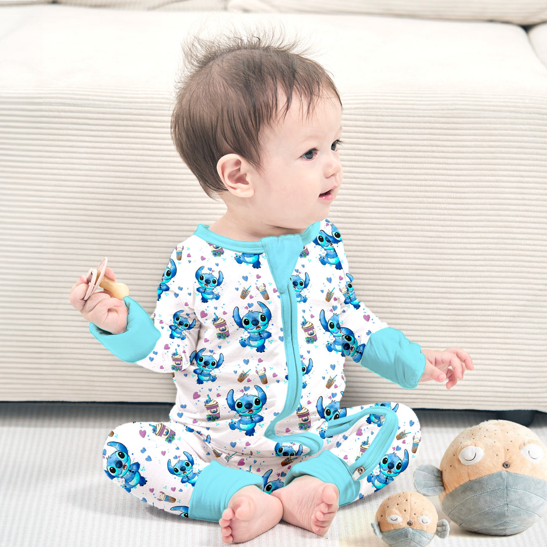 Lilo & Stitch Cute Convertible Zippered Romper