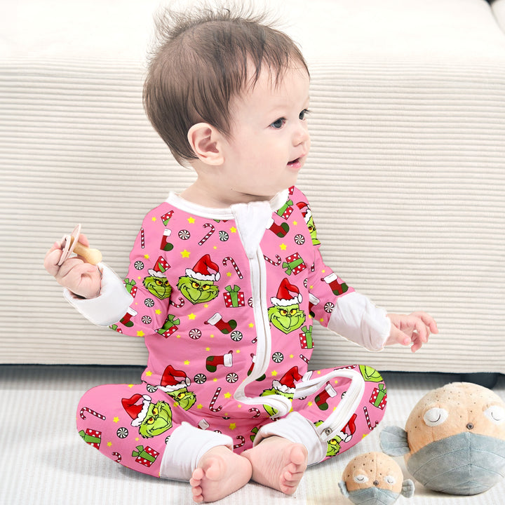 Merry and Mischievous Dr. Seuss’ The Grinch Convertible Zippered Romper