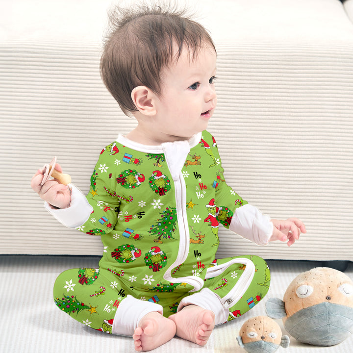 Enchanting Dr. Seuss’ The Grinch Convertible Zippered Romper