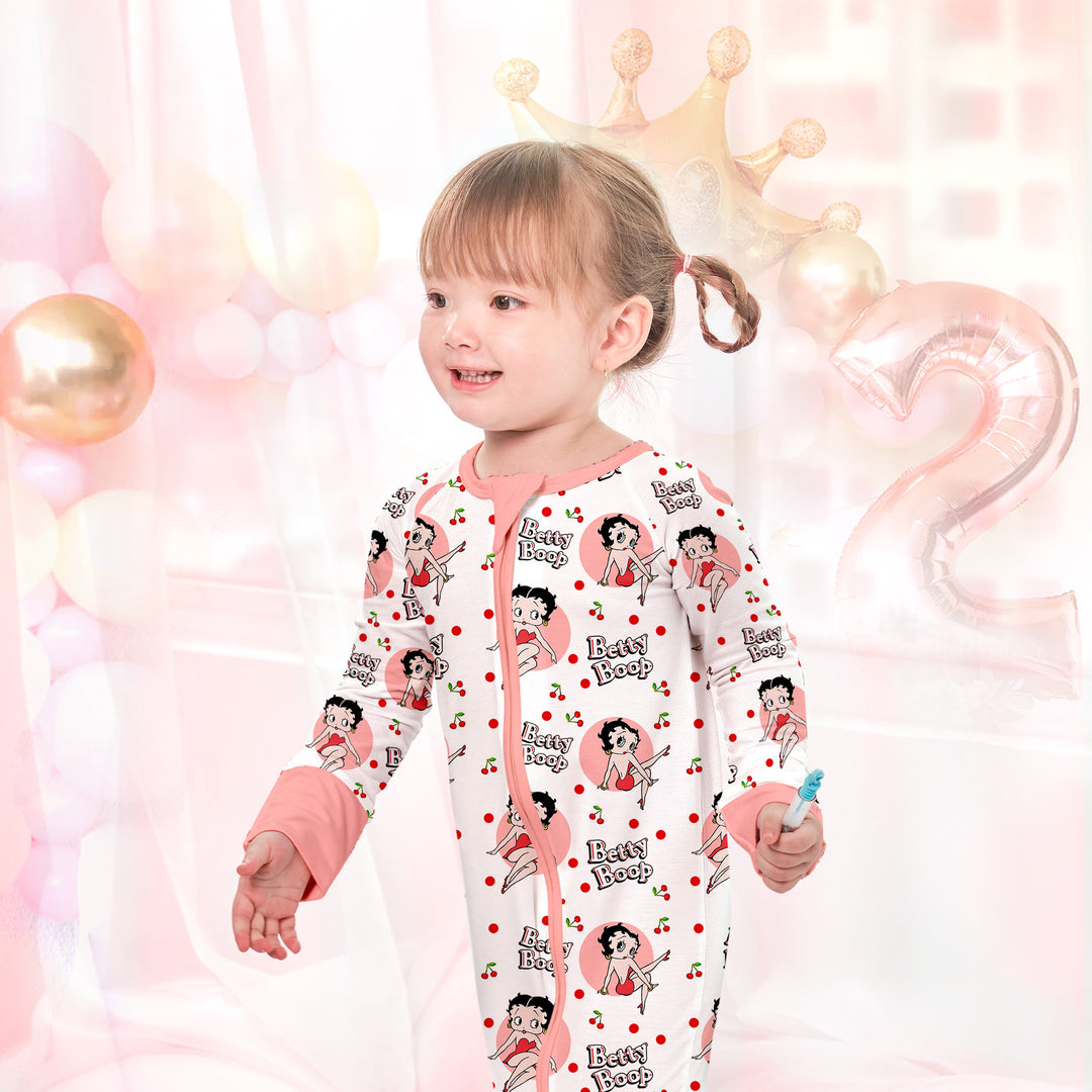 Sweet Baby Betty Boop Convertible Zippered Romper