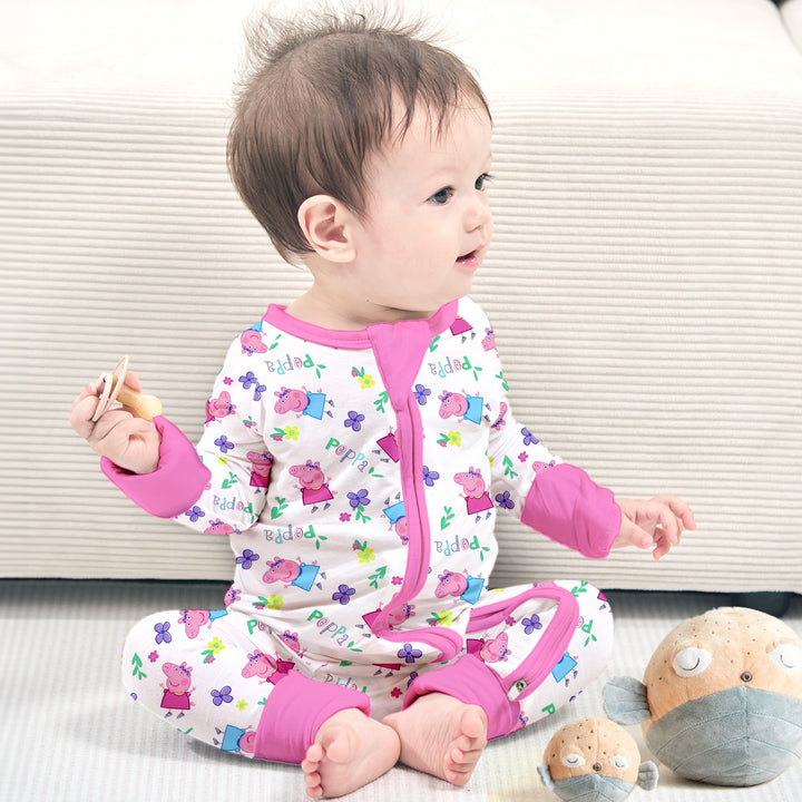Peppa Pig Convertible Zippered Romper 1